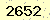 請輸入此驗證碼 : 2652