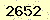請輸入此驗證碼 : 2652