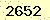 請輸入此驗證碼 : 2652