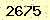 請輸入此驗證碼 : 2675