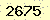 請輸入此驗證碼 : 2675