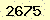 請輸入此驗證碼 : 2675
