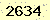 請輸入此驗證碼 : 2634
