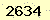 請輸入此驗證碼 : 2634
