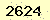 請輸入此驗證碼 : 2624