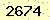 請輸入此驗證碼 : 2674