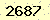 請輸入此驗證碼 : 2687