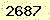 請輸入此驗證碼 : 2687