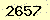 請輸入此驗證碼 : 2657