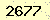 請輸入此驗證碼 : 2677