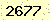 請輸入此驗證碼 : 2677
