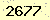 請輸入此驗證碼 : 2677