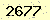 請輸入此驗證碼 : 2677