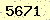 請輸入此驗證碼 : 5671