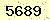 請輸入此驗證碼 : 5689