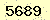 請輸入此驗證碼 : 5689