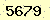 請輸入此驗證碼 : 5679