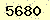 請輸入此驗證碼 : 5680
