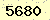 請輸入此驗證碼 : 5680
