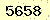 請輸入此驗證碼 : 5658
