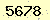 請輸入此驗證碼 : 5678