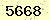 請輸入此驗證碼 : 5668