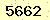 請輸入此驗證碼 : 5662