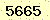 請輸入此驗證碼 : 5665