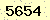 請輸入此驗證碼 : 5654