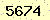 請輸入此驗證碼 : 5674