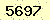 請輸入此驗證碼 : 5697