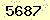請輸入此驗證碼 : 5687