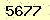 請輸入此驗證碼 : 5677