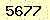 請輸入此驗證碼 : 5677