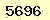 請輸入此驗證碼 : 5696