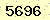 請輸入此驗證碼 : 5696