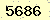 請輸入此驗證碼 : 5686