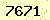 請輸入此驗證碼 : 7671