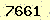 請輸入此驗證碼 : 7661