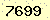請輸入此驗證碼 : 7699