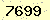 請輸入此驗證碼 : 7699
