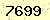 請輸入此驗證碼 : 7699