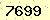 請輸入此驗證碼 : 7699