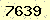 請輸入此驗證碼 : 7639