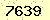 請輸入此驗證碼 : 7639