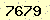 請輸入此驗證碼 : 7679