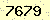 請輸入此驗證碼 : 7679