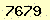 請輸入此驗證碼 : 7679