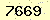請輸入此驗證碼 : 7669