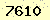 請輸入此驗證碼 : 7610